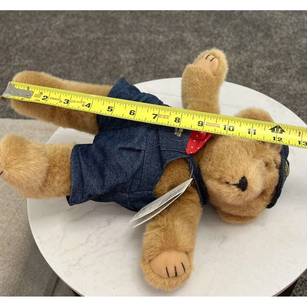 VTG OshKosh B' Gosh teddy bear plush toy overalls hat NOS NWT Eden Toys‎